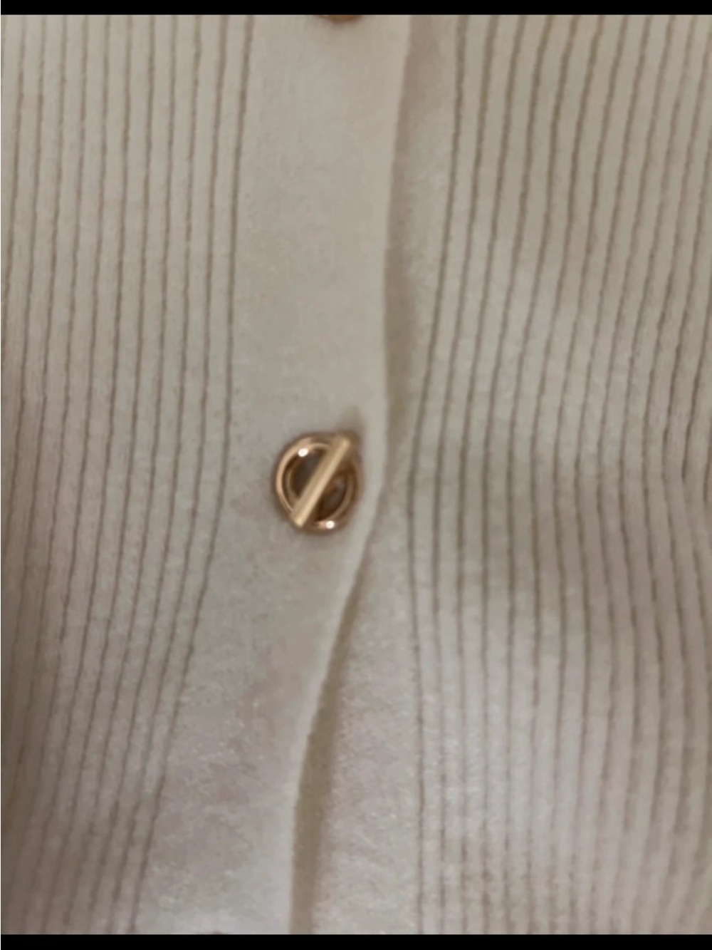 SLJ3 Studio Cream Ribbed Button-Up Cardigan - Picture 2 of 2